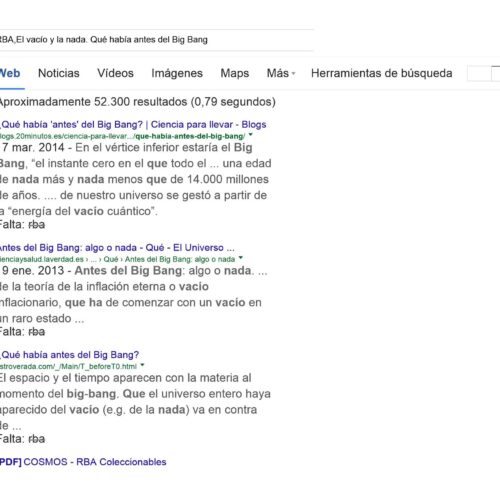 RBA,El vacio y la nada.Que habia antes del Big Bang - Imagen 1
