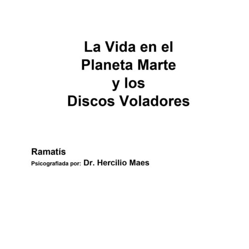 Ramatis,Vida en Marte y Discos Voladores - Imagen 1