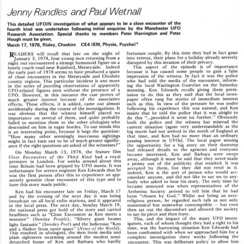 Randles,Humanoid 1978 at atomic energy plant,England,FSR78V24N2 - Imagen 1