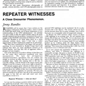 Randles,Repeater Witnesses,FSR81V26N6