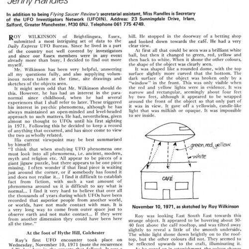Randles,UFOs 1971-1972,England,FSR79V24N6 - Imagen 1