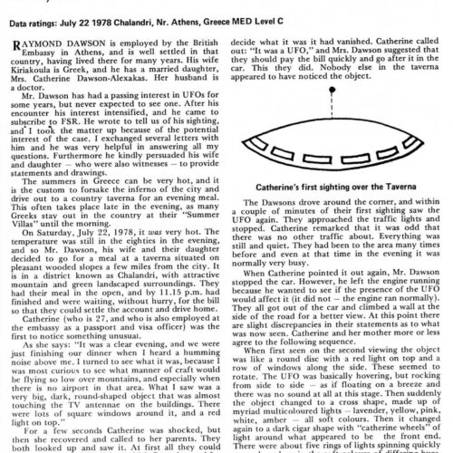 Randles,UFOs 1978,Greece,FSR79V25N1 - Imagen 1