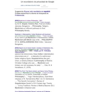 Rao,K.G.,Mysticism in Indian philosophy
