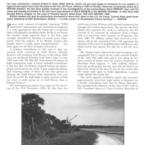 Reid,Crop Circles 1989,Gulf Breeze,Florida,FSR90V35N1 - Imagen 1