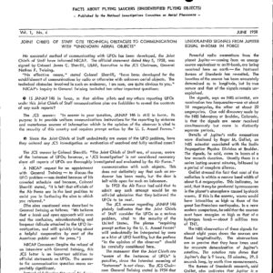 Rev.UFO Investigator,June 1958