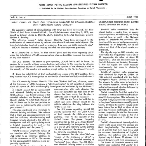 Rev.UFO Investigator,June 1958 - Imagen 1
