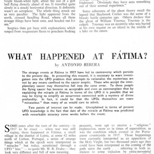 Ribera,1917,what happened at Fatima,FSR64V10N2 - Imagen 1