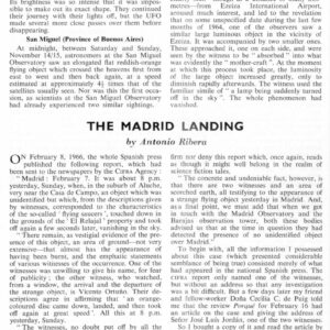 Ribera,Aluche,Madrid,1966 Ummo Landing,FSR66V12N3