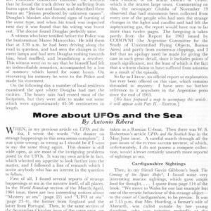 Ribera,UFOs and the Sea,FSR65V11N6