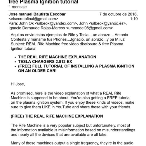 Rife machine for healing cancer - Imagen 1
