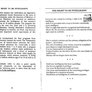 Right to be Intelligent-A