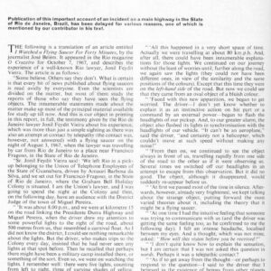 Rimes,UFOs 1967,Rio Janeiro,FSR-CH 1971 N 4