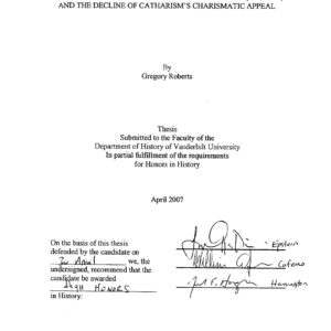 Roberts,Decline of Catharism