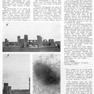 Roberts,UFO Photos 1967,New Jersey,FSR-CH 1972 N 12