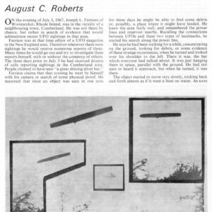 Roberts,UFO Photos 1967,Rhode Island,FSR73V19N3