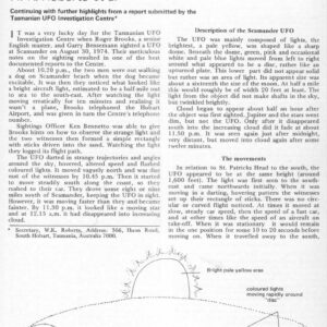 Roberts,UFOs 1974,Tasmania-2,FSR75V21N5