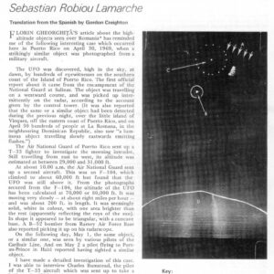 Robiou Lamarche,UFO Photos 1969,Puerto Rico,FSR-CH 1973 N 17