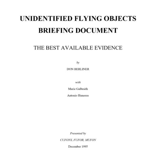 Rockefeller UFO Briefing Document,Don Berliner - Imagen 1
