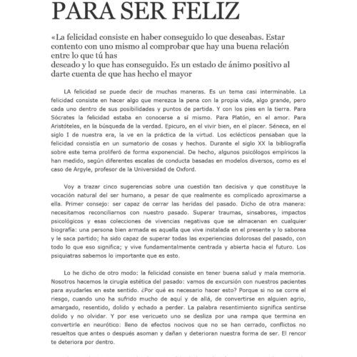 Rojas,Enrique,Cinco consejos para ser feliz - Imagen 1