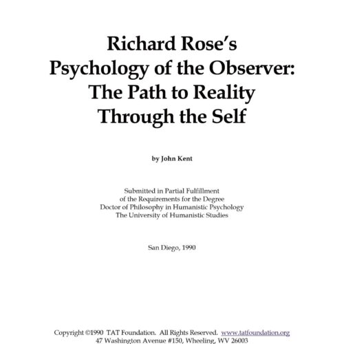 Rose,Psychology of the Observer,John Kent - Imagen 1