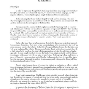 Rose,Richard,The path to truth