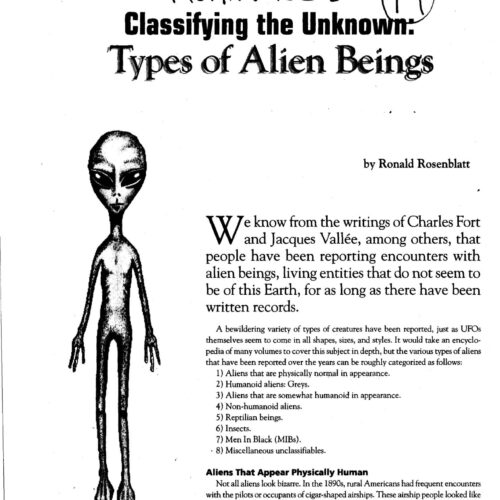 Rosenblatt,Types of Alien Beings - Imagen 1