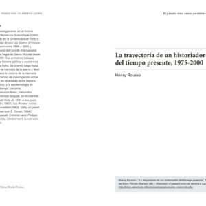 Rousso,Henry,Sobre el gobierno de Vichy