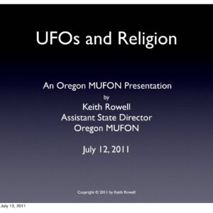 Rowell,Keith,UFOs and religion,MUFON