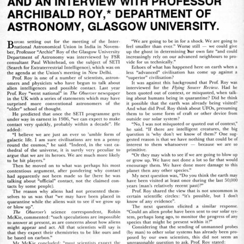 Roy,Search for Extraterrestrial Intelligence,FSR86V31N3 - Imagen 1