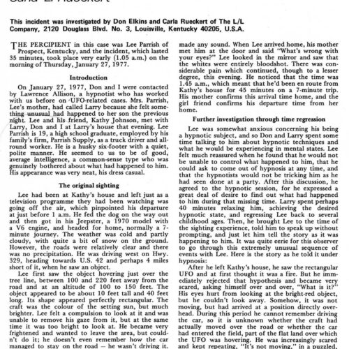 Rueckert,Abduction 1977,Kentucky,FSR77V23N3 - Imagen 1