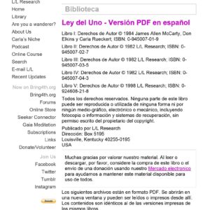 Rueckert,Carla,Material de Ra.Ley del Uno.Libros 1 a 5