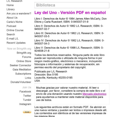 Rueckert,Carla,Material de Ra.Ley del Uno.Libros 1 a 5 - Imagen 1