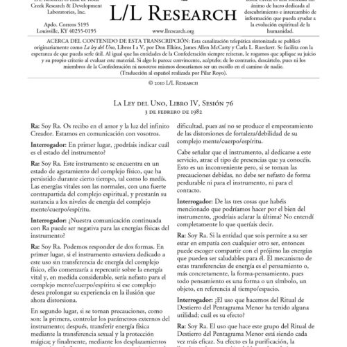 Rueckert,Material de Ra.Ley del Uno.Libro IV - Imagen 1