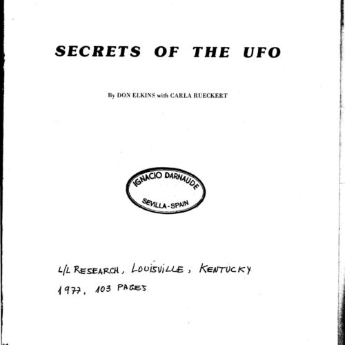 Rueckert,Secrets UFO-2 - Imagen 1