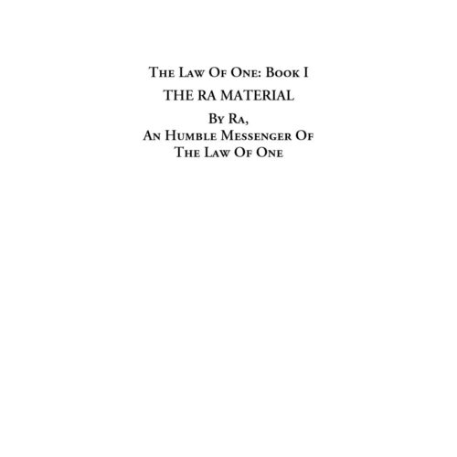 Rueckert,The Law of One,Book 1 - Imagen 1