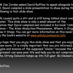 Ruffino,David,Unholy communion,The alien abduction phenomenon