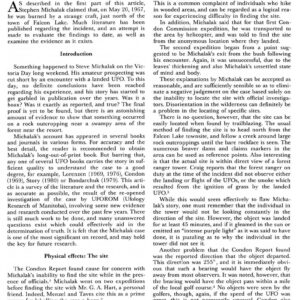 Rutkowski,UFO 1967,S.Michalak burns,Canada-2,FSR81V27N2