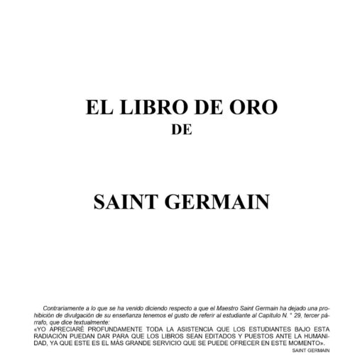 Saint Germain,Libro de oro-2 - Imagen 1