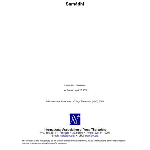 Samadhi,Bibliography,Trisha Lamb - Imagen 1