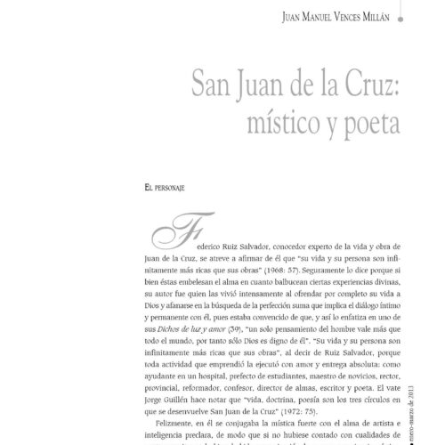 San Juan de la Cruz,mistico y poeta,J.M.Vences - Imagen 1