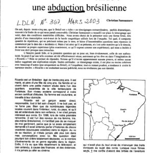 Sannazzaro,Ricardo,une abduction bresilienne