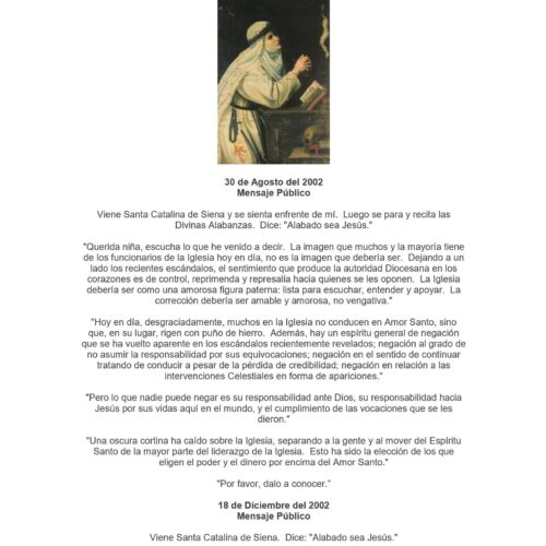 Santa Catalina de Siena,Mensajes - Imagen 1