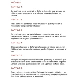 Santa Teresa de Avila,Libro de la vida