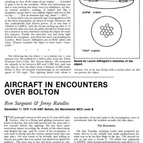 Sargeant-Randles,UFO 1979,Manchester,FSR80V26N1 - Imagen 1