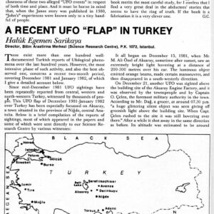Sarikaya,UFOs 1981-82,Turkey,FSR84V29N3