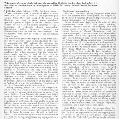 Schneider,UFOs 1974,Bavarian Alps-2,FSR75V21N2 - Imagen 1