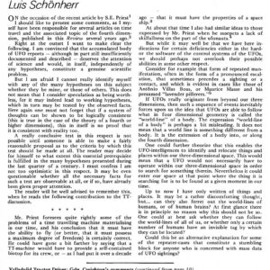 Schonherr,Time Travel,UFOs,Fourth Dimension,FSR76V22N3