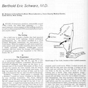 Schwarz,UFO 1968 and Paralysis,N.Y.,FSR71V17N2