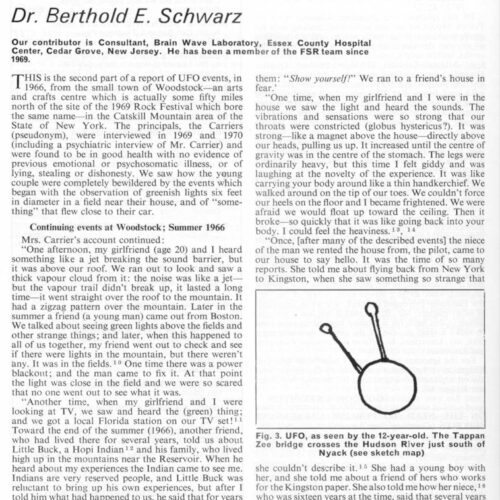 Schwarz,UFOs 1966 and Poltergeist,New Jersey-2,FSR73V19N2 - Imagen 1