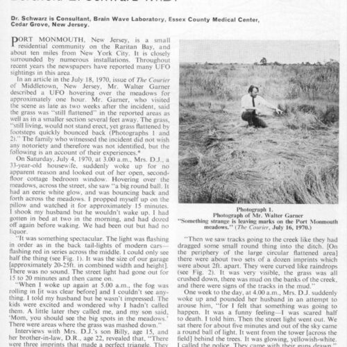 Schwarz,UFOs 1970,July 4,New Jersey,FSR71V17N3 - Imagen 1